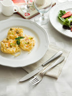 Matte Silverware Set, 18/10 Stainless Steel Satin Flatware, Modern Brushed Finish Cutlery, Dishwasher Safe & Durable, Built to Last (60-Piece, Fidenza)