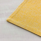 Home Brilliant Dining Placemats Set of 6 Heat Resistant Dining Table Place Mats for Kitchen Table for Placemats Decoration for Dinner Summer Fall Decor, 13 x 19 inches, Yellow