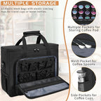 Coffee Maker Carrying Bag Compatible with Keurig K-Slim/K-Express/K-Iced/Ninja PB051/PB041ST, Single Serve Coffee Brewer Portable Storage Bag with Extra Pockets, Storage Tote Case