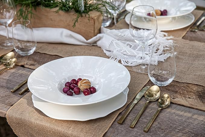 Fortessa Arezzo 18/10 Stainless Steel Flatware, 5 Piece Place Setting, Service for 1, Brushed Gold