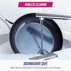 Blue Diamond Cookware Hard Anodized Ceramic Nonstick, 10" Frying Pan Skillet, PFAS-Free, Dishwasher Safe, Oven Safe, Grey