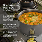 Our Place Titanium Perfect Pot Pro - 6.75 Qt No-Coating Nonstick Stock Pot | Tri-Ply Titanium & Stainless Steel | Oven-Safe up to 750°F & Compatible with All Cooktops | Includes Spoon | Gold