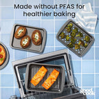 GoodCook Everyday Nonstick Toaster Oven 6pc Set, Gray