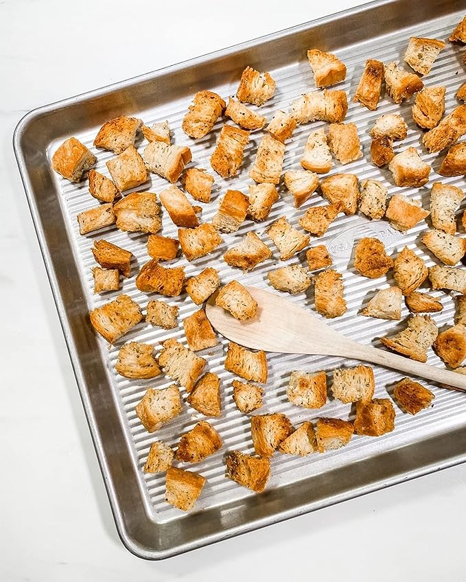 USA Pan Bakeware Half Sheet Pan, Set of 2 Baking Sheets, Aluminized Steel