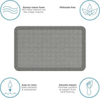 NewLife by GelPro Decorative Foam Floor Mat, 20" x 32", Patina Grey