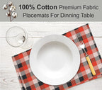 Ruvanti Placemats 100% Cotton 13x19 Inch, Dining Table Placemats Set of 6, Modern Place Mats for Dining Table Decor, Kitchen & Table Linens, Coffee Mat for Christmas Dinners - Play Box