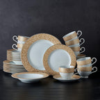 Mikasa Parchment Gold 40 Piece Dinnerware Set, Service for 8