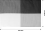 Leetaltree Gray with White Grid Pattern Placemats Set of 6 - Heat Resistant Non-Slip Place mats for Dining Table, Washable Durable PVC Vinyl Woven Table Mats（Grey Grid, 6）