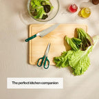 Misen Heavy Duty Kitchen Shears - Comfortable Ambidextrous Scissors for Meat, Poultry, Herbs & More - Easy to Clean - German Stainless Steel - Large | Green