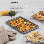 KitchenAid Premium Aluminized Steel Baking Sheet, Nonstick, 10x15 Inch, Contour Silver
