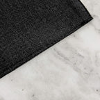 Home Brilliant Black Placemats Set of 6 Heat Resistant Dining Table Fall Halloween Place Mats Kitchen Cloth Table Mats, Black