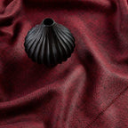 Solino Home Linen Square Tablecloth 52 x 52 Inch - 100% Pure Linen Red Garnet Table Throw - Milan Hemstitch, Machine Washable Table Cloth for Summer, Fall, Autumn