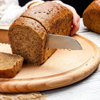 10-Inch Serrated Bread Knife With Wooden Handle, Bread Cutting Knife for Homemade Sourdough Bread, 10-Inch Blade With 5-Inch Handle, Razor Sharp