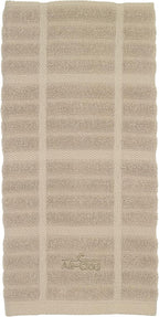 All-Clad Solid Kitchen Towel: Highly Absorbent, Super Soft Long Lasting - 100% Cotton, 17"x30" Tea Towel for Cleaning & Drying Dishes, Pans, Glassware, or Countertops, (1-Pack), Cappuccino
