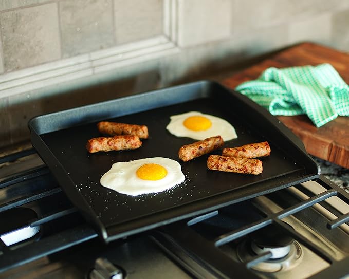 Nordic Ware Stovetop Backsplash Griddle, Black, Nonstick