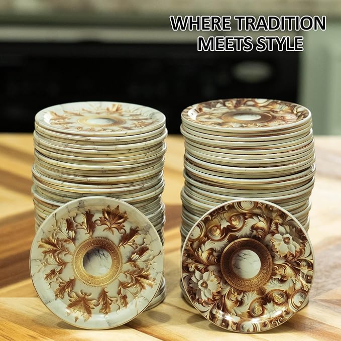 Supa Ant Wide Mouth Canning Lids (100pcs) Decorative Tin Canning Lids Wide Mouth (Marble & Gold) Buckle Proof and Rust Proof - Perfect Fit Can Lid for Mason Jars Canning Supplies