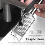 Cheese Grater Set, 7-Piece Zester Grater Peeler Set Stainless Steel Kitchen Utensil Set for Bar Restaurant Home Ginger Lemon Fruit Chocolate Vegetables Apple Gift for Christmas Birthday Housewarming