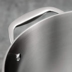 Tramontina Signature Tri-Ply Clad Stainless Steel 3-Quart Saute Pan with Lid, Induction-Ready Cooking Pan, Dishwasher-Safe, NSF-Certified, Made in Brazil