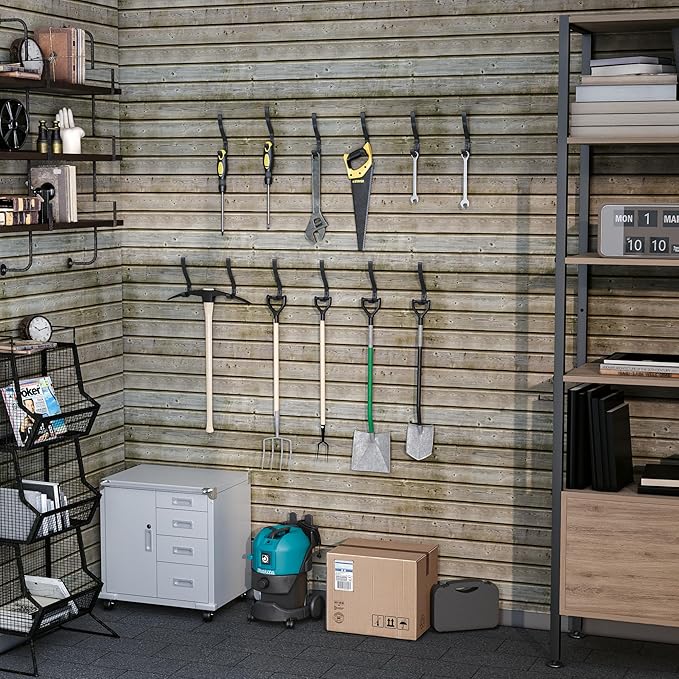 6-Pack Heavy Duty Coat Hooks for Wall Mount - Durable Wall-Mounted Hooks for Hanging Coats, Backpacks & Bookbags, Rust-Resistant Coat Hanger Hooks for Entryway, Garage, Dorm