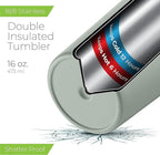 SIPX™ Triple-Insulated Tumblers - 16oz. Premium Modern Tumbler With Lid, insulated Cup Keeps Hot For 6 Hours, Stainless Steel Tumbler Made Of Sustainable Material, Coffee Travel Mug For Home & Office