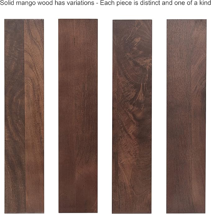 Kate and Laurel Alezar Mango Wood Wavy Round Lazy Susan Tray, 18 Inch Diameter, Walnut Brown, Scalloped Wooden Countertop Organizer with Turning Lazy Susan for Kitchen Storage or Ottoman Tray