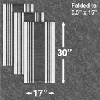 All-Clad Dual-Purpose Kitchen Towels: Highly Absorbent - 100% Cotton, 17"x30" Dish Towels for Cleaning & Drying Dishes & Glassware, 3-Pack, Black