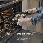 KitchenAid 9x13in Nonstick Aluminized Steel Baking Sheet, Ink Blue