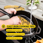 Lodge Pre-Seasoned Cast Iron Skillet Set - Set Includes 8 Inch Skillet, 10.25 Inch Skillet, and 12 inch Skillet - 3 Piece