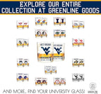 Greenline Goods – University of West Virginia Mountaineers College Whiskey Glasses (Set of 2), 10 oz – Full-Color Logo + Campus Map
