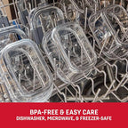 Rubbermaid Brilliance® Round Leak Proof Food Storage Containers, 6 Piece Set