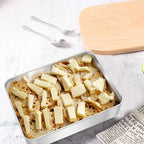 Herogo 9 x 9 x 2 Inch Baking Pan Set of 2 for Oven, Stainless Steel Square Cake Pan for Lasagna Brownies Casseroles Cakes, Dishwasher Safe & Durable