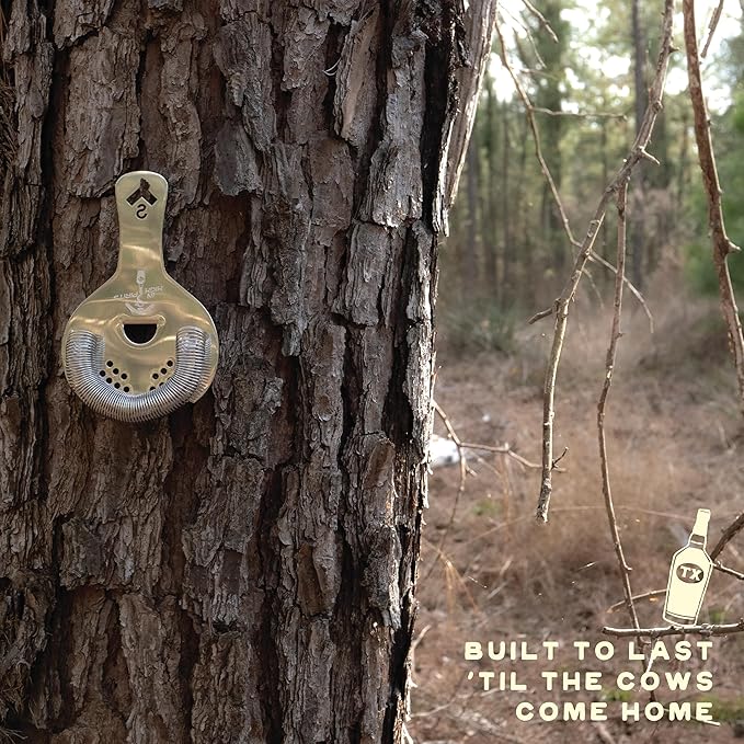 Hawthorne Strainer for Bartenders - Stainless Steel - Professional Cocktail Tool with Tight Coil - Durable Construction for High-Volume Bar Use