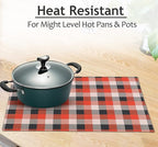 Ruvanti Placemats 100% Cotton 13x19 Inch, Dining Table Placemats Set of 6, Modern Place Mats for Dining Table Decor, Kitchen & Table Linens, Coffee Mat for Christmas Dinners - Play Box