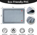 Placemats Set of 4, Heat Resistant & Waterproof Table Mats for Dining, Non Slip Scratch Proof Place Mats for Kitchen, Easy to Clean - Outdoor,Indoor Use（17x12 Inch）