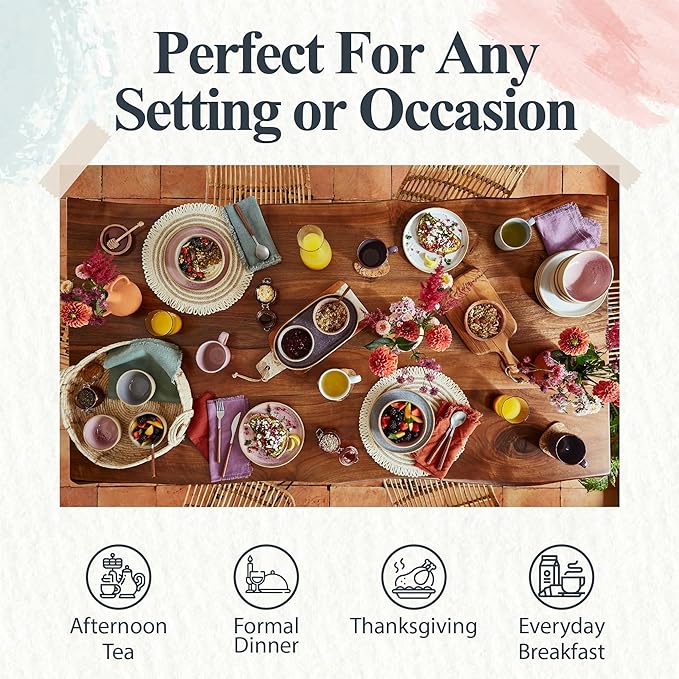 Portmeirion Minerals Oval Serving Platter (13.7"x 7.5") - Stoneware Serving Dish with Reactive Glaze, Amethyst - Modern Ceramic Serveware for Dining, Entertaining, Gifting - Great for Charcuterie