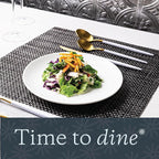 Vikko Salad Plate, Set of 6 White Plates, Fine Porcelain, Stackable 8 Inch Salad Plates, Dishwasher Safe, 8/'' Salad Plate