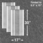 All-Clad Dual-Purpose Kitchen Towels: Highly Absorbent - 100% Cotton, 17"x30" Dish Towels for Cleaning & Drying Dishes & Glassware, 3-Pack, Pewter