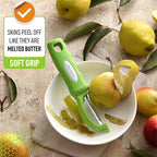 Spring Chef Premium Swivel Vegetable Peeler, Soft Grip Handle and Ultra Sharp Stainless Steel Blades - Perfect Kitchen Peeler For Veggie, Fruit, Potato, Carrot, Apple - Green