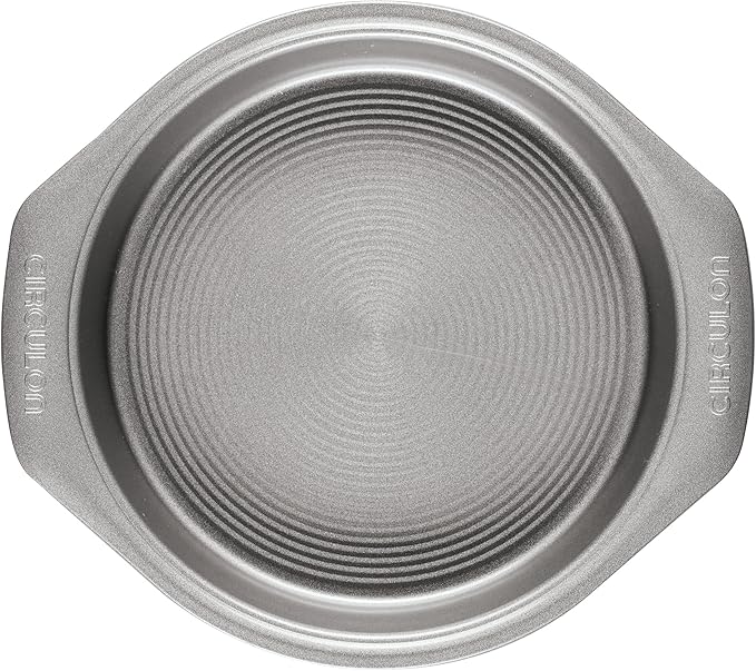 Circulon Nonstick Bakeware Round Baking Pan / Cake Pan, 9 Inch, Gray
