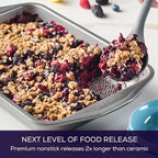 Circulon Total Nonstick Baking Pan With Lid / Nonstick Cake Pan With Lid, Rectangle - 9 Inch x 13 Inch, Gray