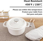Home Brilliant Fabric Cotton Placemats Set of 6 Heat Resistant Dining Table Place Mats Kitchen Table Mats, Natural Linen