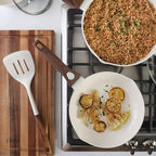 Oster SmartHandle Advance 18-Piece Ceramic Nonstick Cookware Set – Matte Linen Finish, Induction, Detachable Handles, Oven & Dishwasher Safe Pots Pans, w/Utensils & Pan Protectors