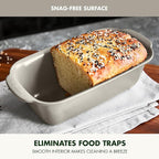 GreenPan Premiere Ovenware Healthy Ceramic Nonstick 1 lb. Loaf Baking Pan, PFAS-Free, Warp-Free Bakeware, Durable Quick Heating, Oven & Broiler Safe to 600F, Dishwasher Safe, Taupe