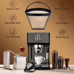 Reusable Coffee Filters Suitable for Ninja Coffee Maker, 3Pcs Cone Coffee Filters 4, Which Can Be Used to Replace the Cuisinart Coffee Maker Filter 4