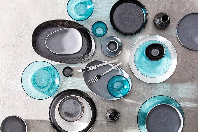 Fortessa Los Cabos Glass Drinkware Collection, 10 Ounce Tumbler (Set of 4), Clear