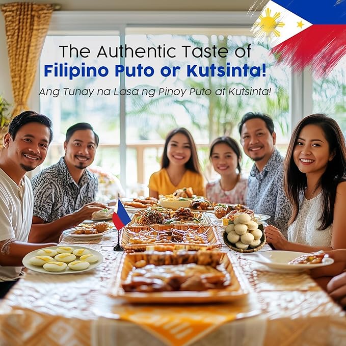 Small 24 Pcs Puto Molder Filipino (2.2" x 1") - Kutsinta Molder for Baking - Puto Mold Cups for Steamer Filipino - Filipino Plastic Molds for Traditional Desserts