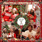 Christmas Tree Glass Stir Sticks - 6.88" Cute Swizzle Stick for Coffee & Cocktails - Festive Red, Green& White Striped Design - Holiday Party Drink Mixers Essentials (4-Pack)