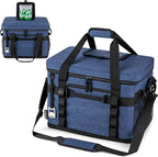 OPUX Cooler Bag, 60 Cans Insulated Soft Collapsible Portable Cooler, Soft Sided Leakproof Cooler for Beach Camping with Shoulder Strap, Ice Chest for Travel Road Trip Picnic, Navy Blue