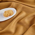 Solino Home Linen Brown Sugar Table Runner 90 Inches Long - 100% Pure Linen 14 x 90 Inch Table Runner for Summer, Fall, Autumn - Classic Hemstitch