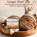 Living Dough - 400 Year Old History Black Death Sourdough Starter Culture - Active & Live Organic Sourdough Starter for Baking - For Artisanal Bread, Pizza Dough, Waffles & More